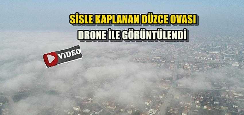 SİSLE KAPLANAN DÜZCE OVASI DRONE İLE GÖRÜNTÜLENDİ...
