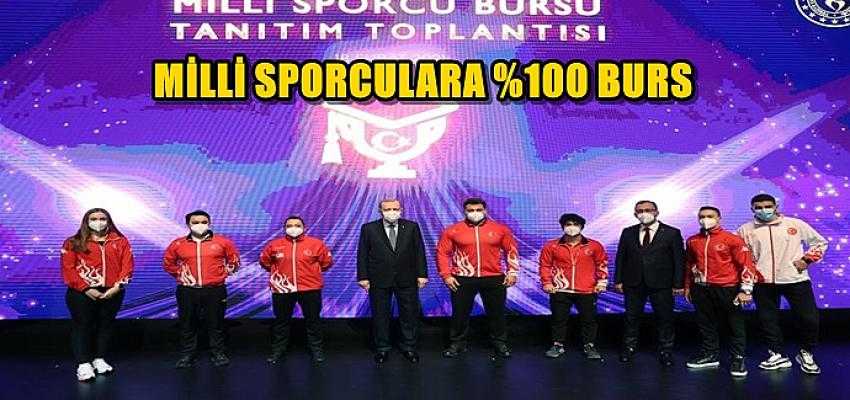 MİLLİ SPORCULARA 100 BURS...