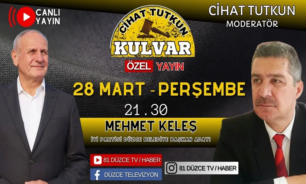 MEHMET KELEŞ 81 DÜZCE TV EKRANLARINDA..BU PROGRAM KAÇMAZ!!!