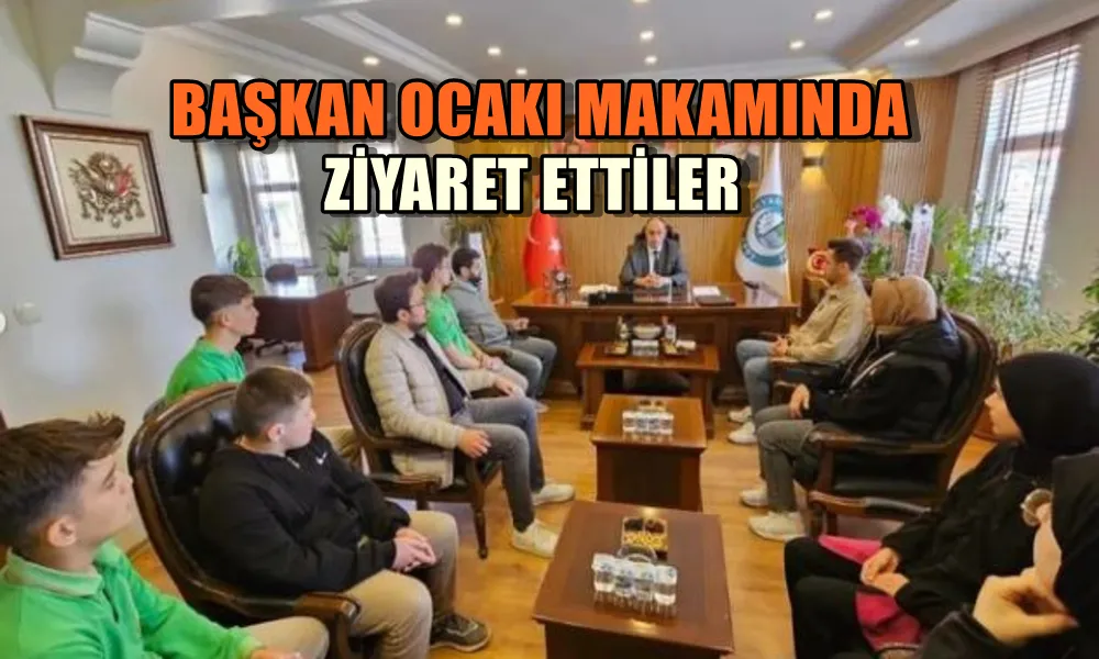 BAŞKAN OCAKI MAKAMINDA ZİYARET ETTİLER 